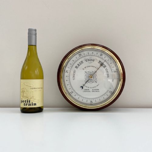 fig 2. Large Late Victorian Drumhead Aneroid Barometer by D. McGregor & Co