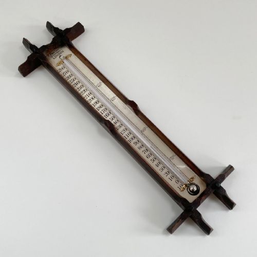 Large Late Victorian Wall Thermometer by Francis Pastorelli of Bond Street