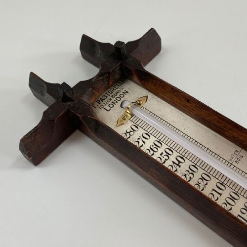 fig 1. Large Late Victorian Wall Thermometer by Francis Pastorelli of Bond Street