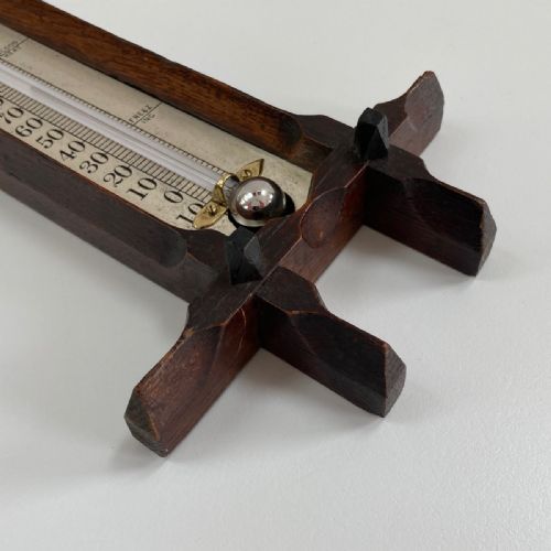 fig 2. Large Late Victorian Wall Thermometer by Francis Pastorelli of Bond Street