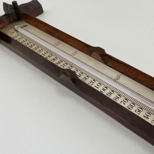 fig 3. Large Late Victorian Wall Thermometer by Francis Pastorelli of Bond Street