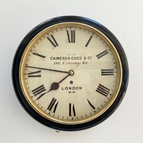 Early Twentieth Century Ebonised Fusee Wall Clock by Camerer Cuss of London