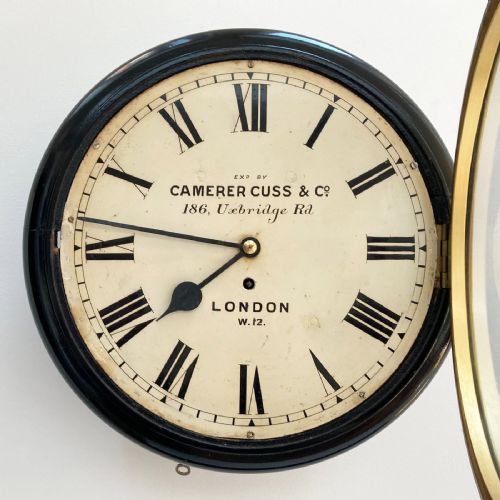 fig 1. Early Twentieth Century Ebonised Fusee Wall Clock by Camerer Cuss of London