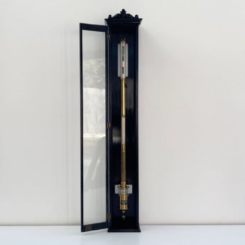 Mid Victorian Ebonised Cased Fortin Barometer by Louis Casella London
