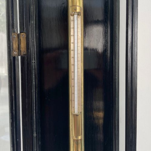 fig 4. Mid Victorian Ebonised Cased Fortin Barometer by Louis Casella London