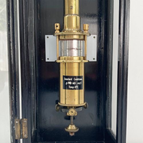 fig 5. Mid Victorian Ebonised Cased Fortin Barometer by Louis Casella London