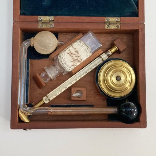 fig 5. Early Nineteenth Century Cased Daniells Hygrometer by John Newman London