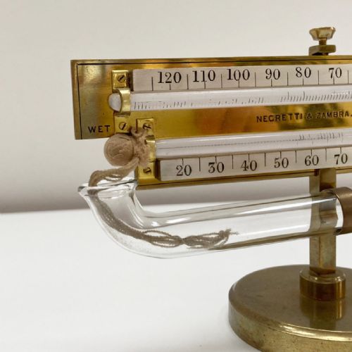 fig 5. Victorian Mason's Hygrometer on Stand by Negretti & Zambra of London