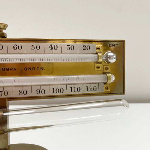 fig 6. Victorian Mason's Hygrometer on Stand by Negretti & Zambra of London
