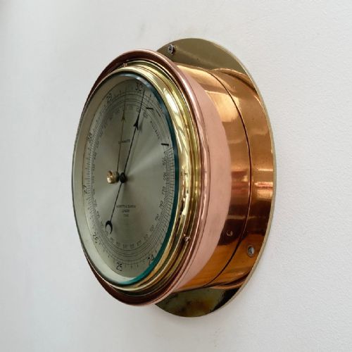 fig 3. Early Twentieth Century Submarine Pattern Aneroid Barometer by Negretti & Zambra