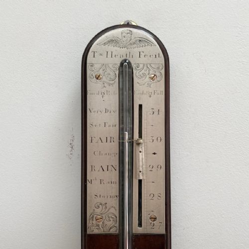 fig 1. Early Eighteenth Century Stick Barometer by Thomas Heath of London