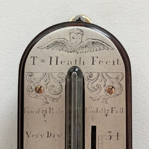 fig 2. Early Eighteenth Century Stick Barometer by Thomas Heath of London