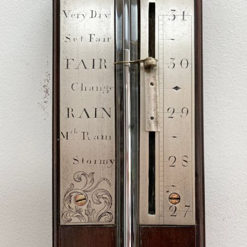 fig 3. Early Eighteenth Century Stick Barometer by Thomas Heath of London