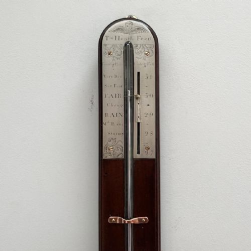 fig 4. Early Eighteenth Century Stick Barometer by Thomas Heath of London