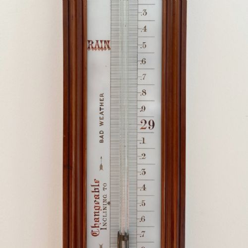 VICTORIAN LONG RANGE STICK BAROMETER BY NEGRETTI ZAMBRA LONDON - ADDITIONAL PHOTO 2