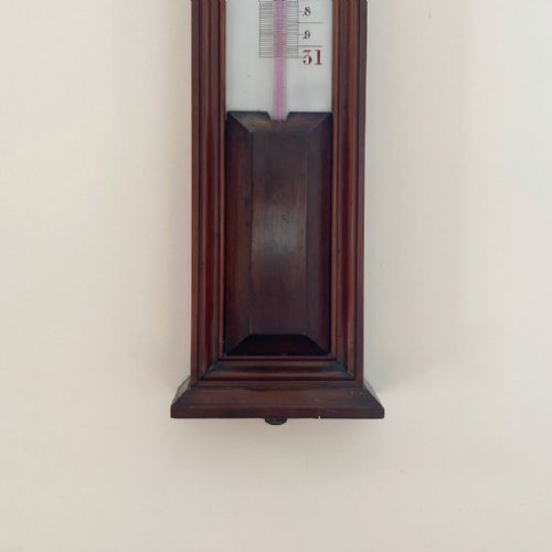 VICTORIAN LONG RANGE STICK BAROMETER BY NEGRETTI ZAMBRA LONDON - ADDITIONAL PHOTO 3
