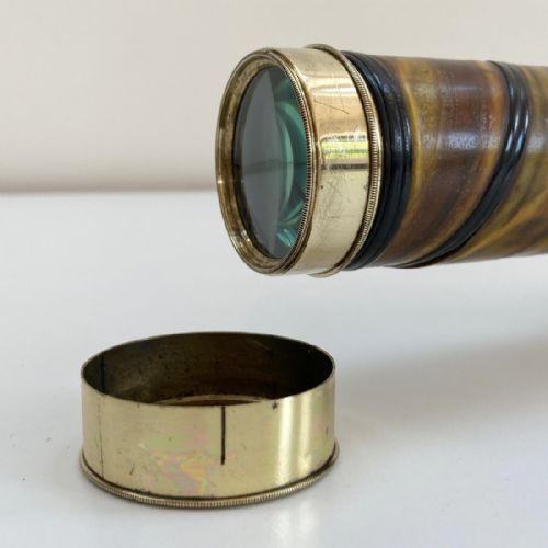 fig 2. William IV Four Draw Telescope with Baleen Covered Barrel by Thomas Rubergall London