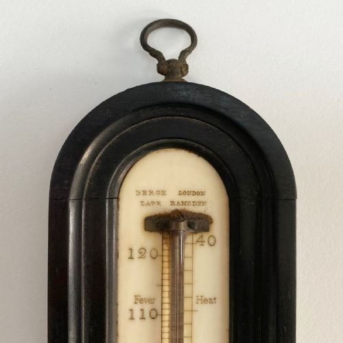 fig 1. Large Georgian Wall Thermometer in Case by Matthew Berge London