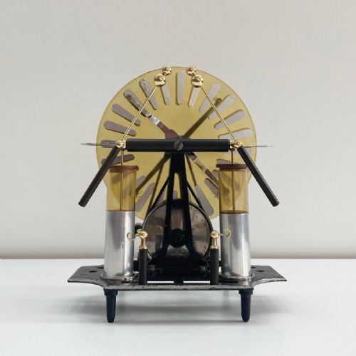 fig 2. Edwardian Wimshurst Machine or Electrostatic Generator