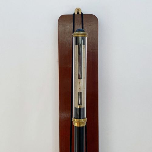 fig 1. Victorian Kew Pattern Marine Barometer by Adie with Met Office Inscription