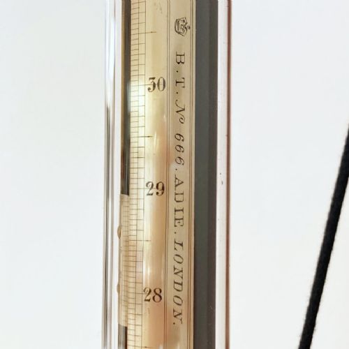 fig 4. Victorian Kew Pattern Marine Barometer by Adie with Met Office Inscription