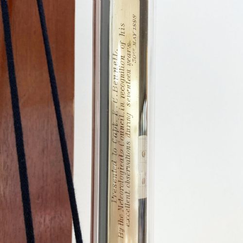 fig 6. Victorian Kew Pattern Marine Barometer by Adie with Met Office Inscription