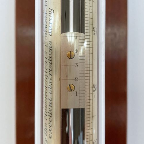 fig 7. Victorian Kew Pattern Marine Barometer by Adie with Met Office Inscription