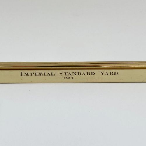 fig 1. Rare First Year Governmental Standard Yard Measure by Bate London - 1824