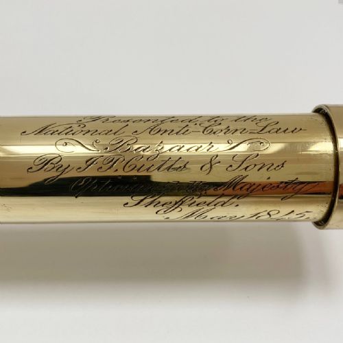 fig 3. Victorian Anti Corn Law Bazaar Telescope by JP Cutts & Son of Sheffield