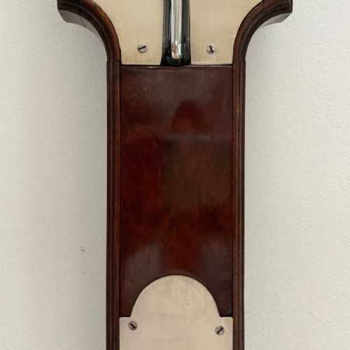fig 3. Eighteenth Century Mahogany Stick Barometer by Charles Lincoln of London