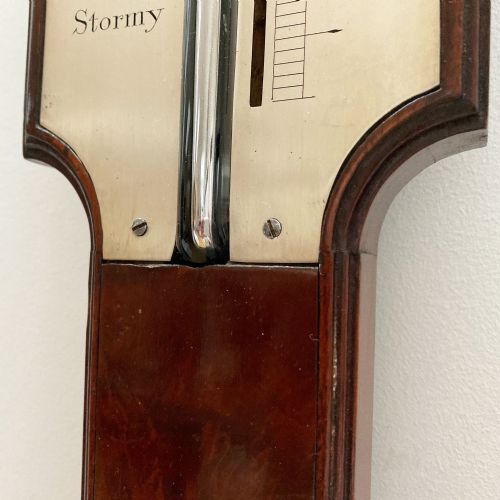 fig 4. Eighteenth Century Mahogany Stick Barometer by Charles Lincoln of London