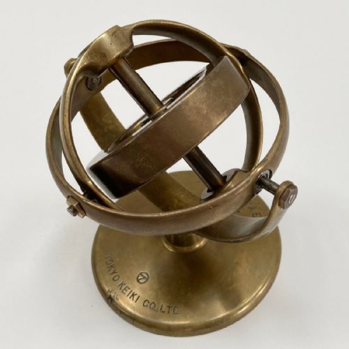 fig 2. Cased Japanese Demonstration Gyroscope on Stand by Tokyo Keiki Co Ltd