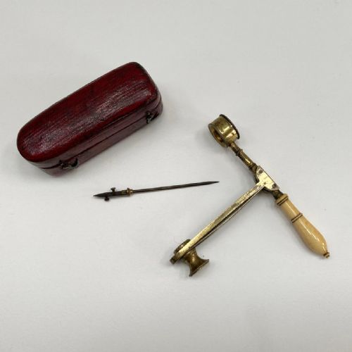 fig 1. Georgian Jones Type Flower or Insect Botanical Pocket Microscope