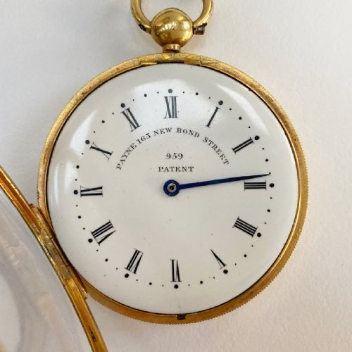 fig 2. Early Victorian Gilt Cased Patent Pedometer by Payne of 165 New Bond Street London