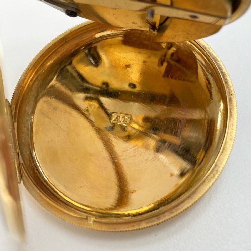 fig 3. Early Victorian Gilt Cased Patent Pedometer by Payne of 165 New Bond Street London
