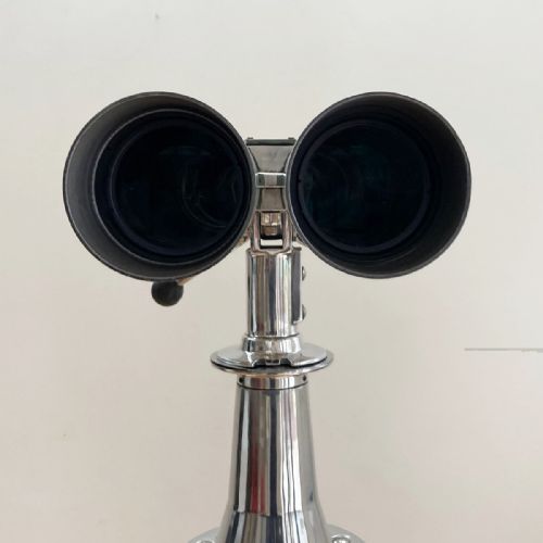 fig 3. Mid Twentieth Century Fuji Meibo 15 x 80 Marine Binoculars on Tripod Mount