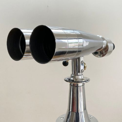fig 4. Mid Twentieth Century Fuji Meibo 15 x 80 Marine Binoculars on Tripod Mount