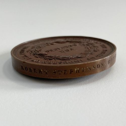 fig 3. Great Exhibition Royal Commission Service Medal to Robert Stephenson Engineer
