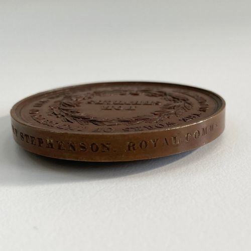 fig 4. Great Exhibition Royal Commission Service Medal to Robert Stephenson Engineer