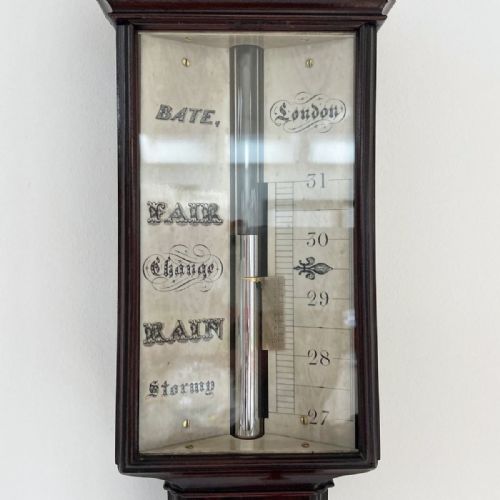 fig 1. Early Victorian Pagoda Stick Barometer by Bate of London