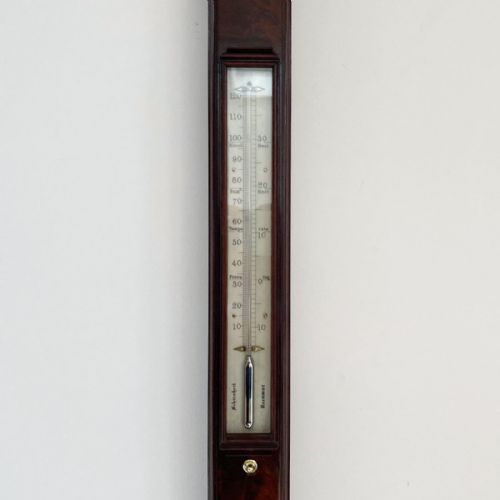 fig 3. Early Victorian Pagoda Stick Barometer by Bate of London
