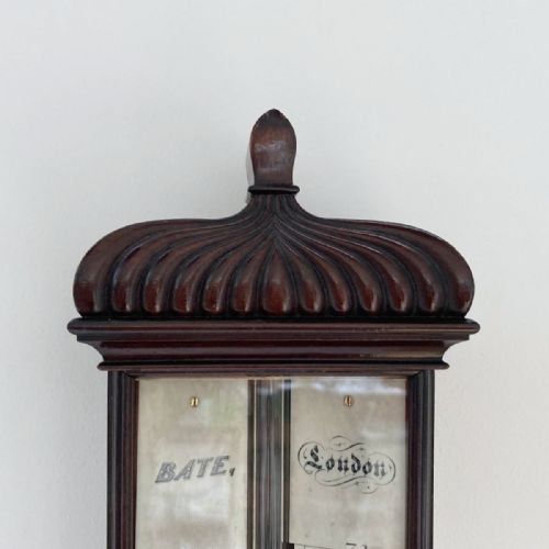 fig 4. Early Victorian Pagoda Stick Barometer by Bate of London