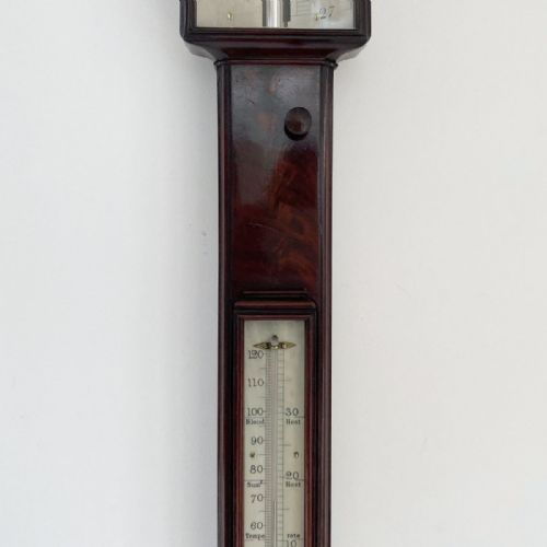fig 5. Early Victorian Pagoda Stick Barometer by Bate of London