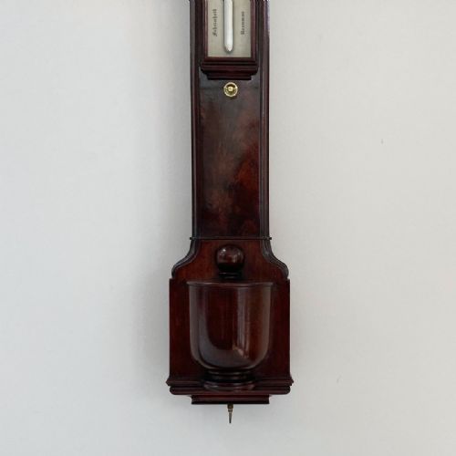 fig 6. Early Victorian Pagoda Stick Barometer by Bate of London