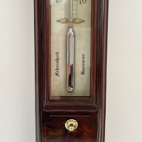 fig 8. Early Victorian Pagoda Stick Barometer by Bate of London