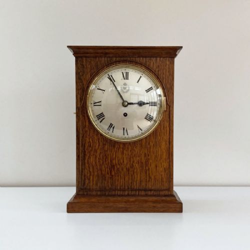 World War 2 Raf Sergeants Mess Fusee Mantle Clock by Stockall, Marples & Co, London