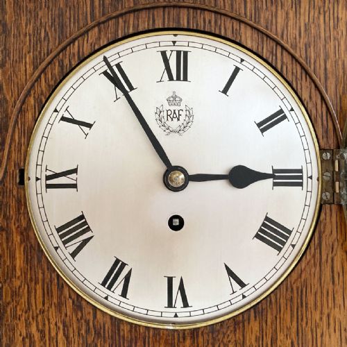 fig 2. World War 2 RAF Sergeants Mess Fusee Mantle Clock by Stockall, Marples & Co, London