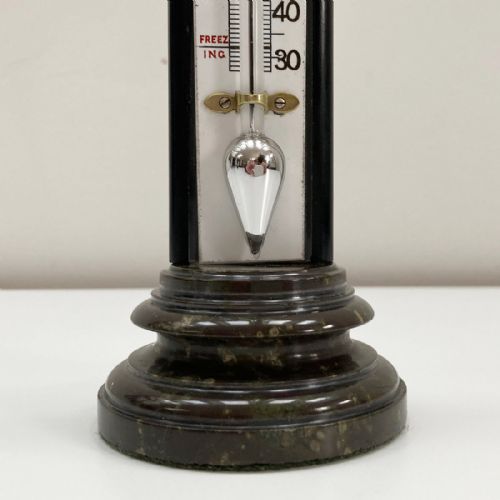 LARGE VICTORIAN DESK THERMOMETER ON SERPENTINE BASE BY NEGRETTI ZAMBRA LONDON - ADDITIONAL PHOTO 3