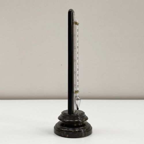 LARGE VICTORIAN DESK THERMOMETER ON SERPENTINE BASE BY NEGRETTI ZAMBRA LONDON - ADDITIONAL PHOTO 4