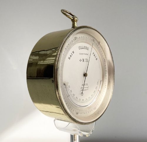 fig 2. Early Victorian Met Office Aneroid Precision Barometer by Patrick Adie London